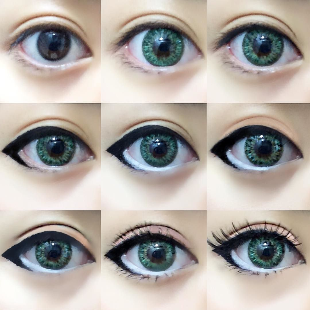 Anime Eye Makeup One Of My Favorite Makeup Routines For Cosplay Or Circle Lenses