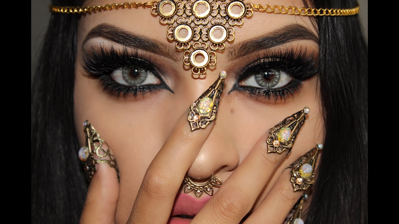 Arab Women Eye Makeup Arab Inspired Makeup Look Lilybetzabe Youtube
