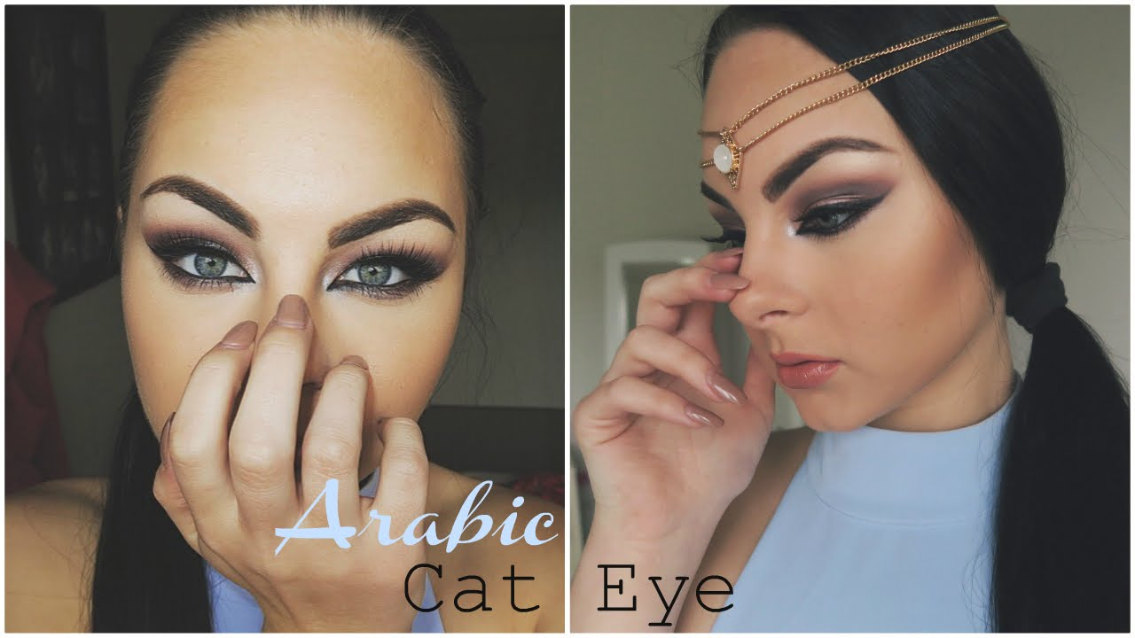 Arabic Eyes Makeup Pics Arabic Cat Eye Tutorial Using All Affordable Makeup Youtube