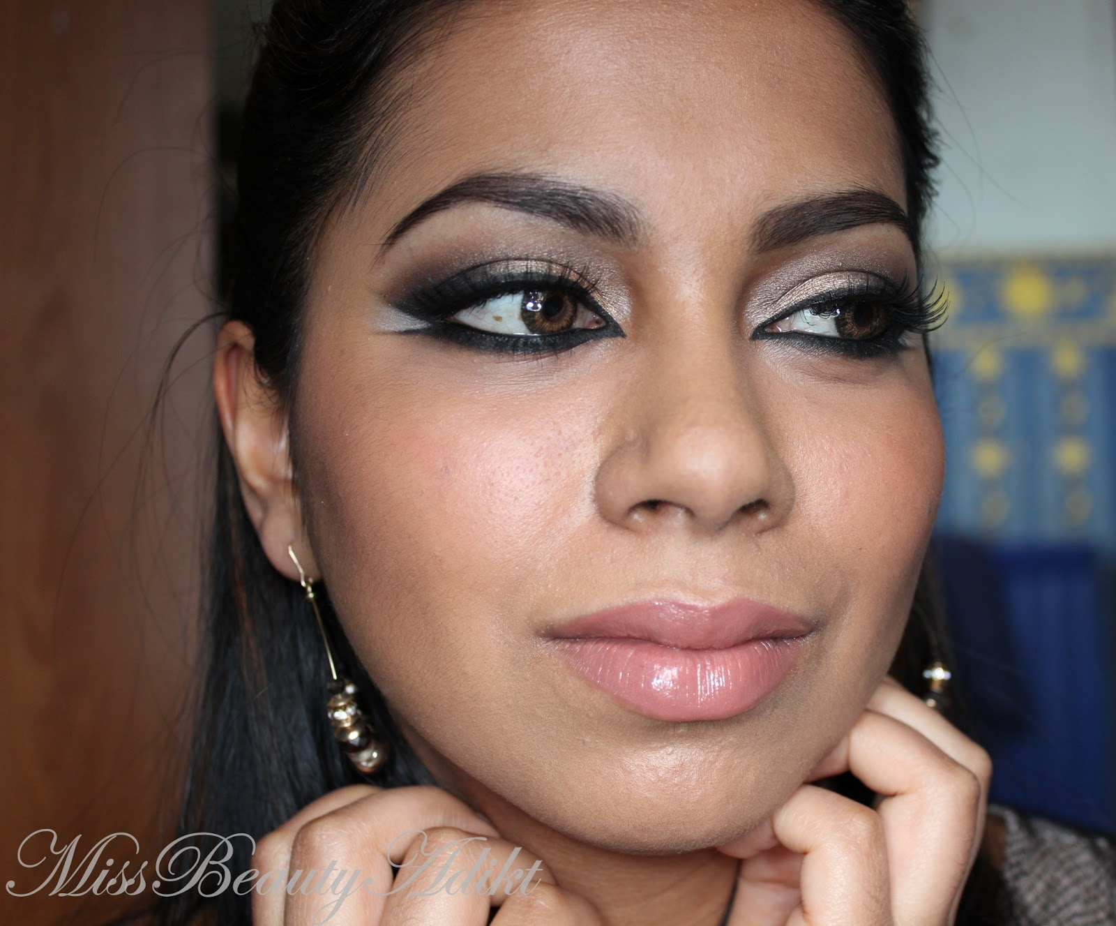 Arabic Eyes Makeup Pics M I S S B E A U T Y A D I K T Dramatic Arab Inspired Makeup Using