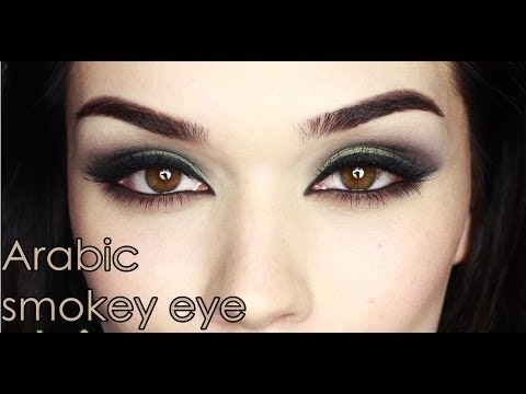 Arabic Smokey Eye Makeup Tutorial Green Arabic Inspired Eyeshadow Tutorial Amazingmakeups