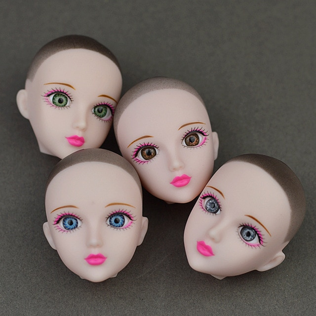 Barbie Makeup Eyes Soft Practice Makeup Doll Heads Original 3d Eye Xinyi Doll Head For