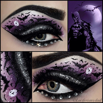 Batgirl Eye Makeup Ideas Comics Inspired Eye Make Up Alldaychic