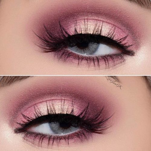 Black And Pink Eye Makeup 18 Stunning Eye Shadow Looks For Gorgeous Grey Eyes My Stylish Zoo