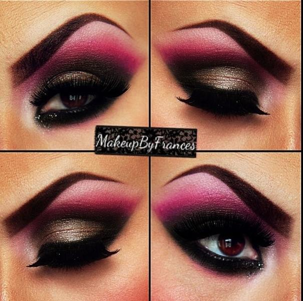 Black And Pink Eye Makeup Black And Pink Eye Makeup Eye Makeup