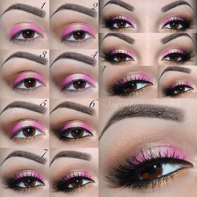Black And Pink Eye Makeup Flawless Pink Eye Makeup I Love Cute Makeup