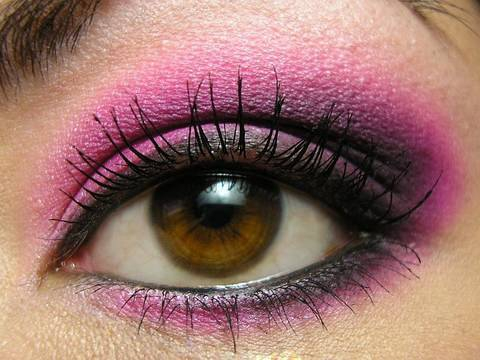 Black And Pink Eye Makeup Hot Pink Black Smoky Eye Youtube