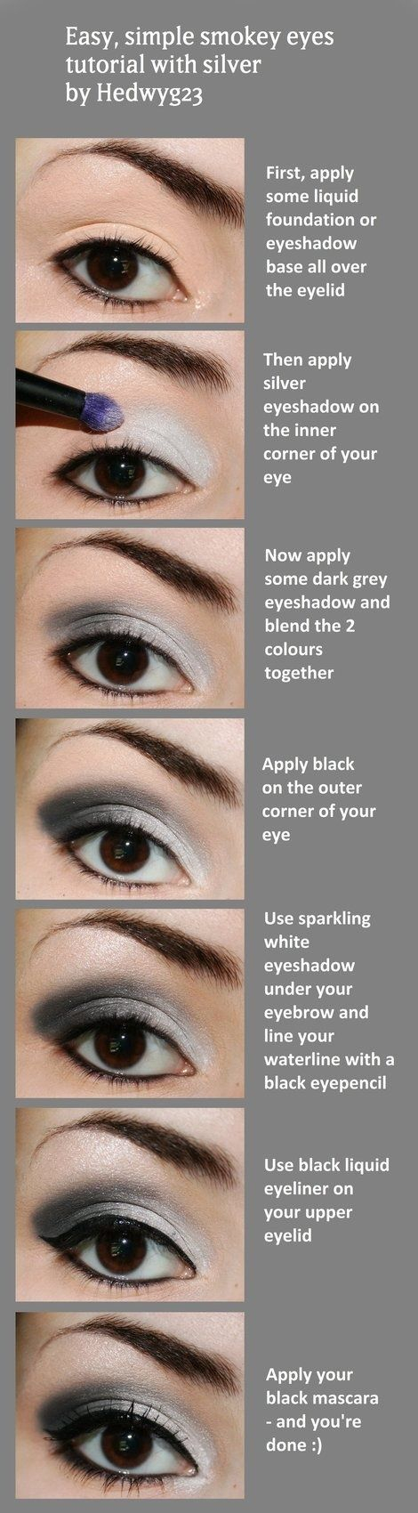 Black And Silver Eye Makeup 15 Easy And Stylish Eye Makeup Tutorials How To Wear Eye Makeup