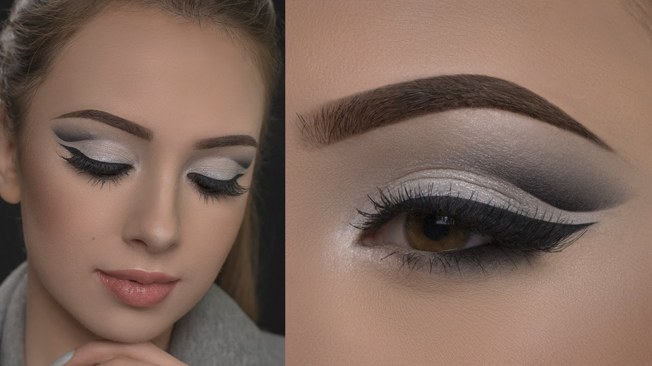 Black And Silver Eye Makeup Affordable Silver Cut Crease Makeup Tutorial Youtube