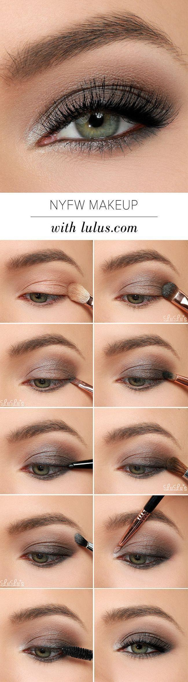 Black And Silver Eye Makeup This Nyfw Inspired Eye Makeup Tutorial Uses Gray Black And