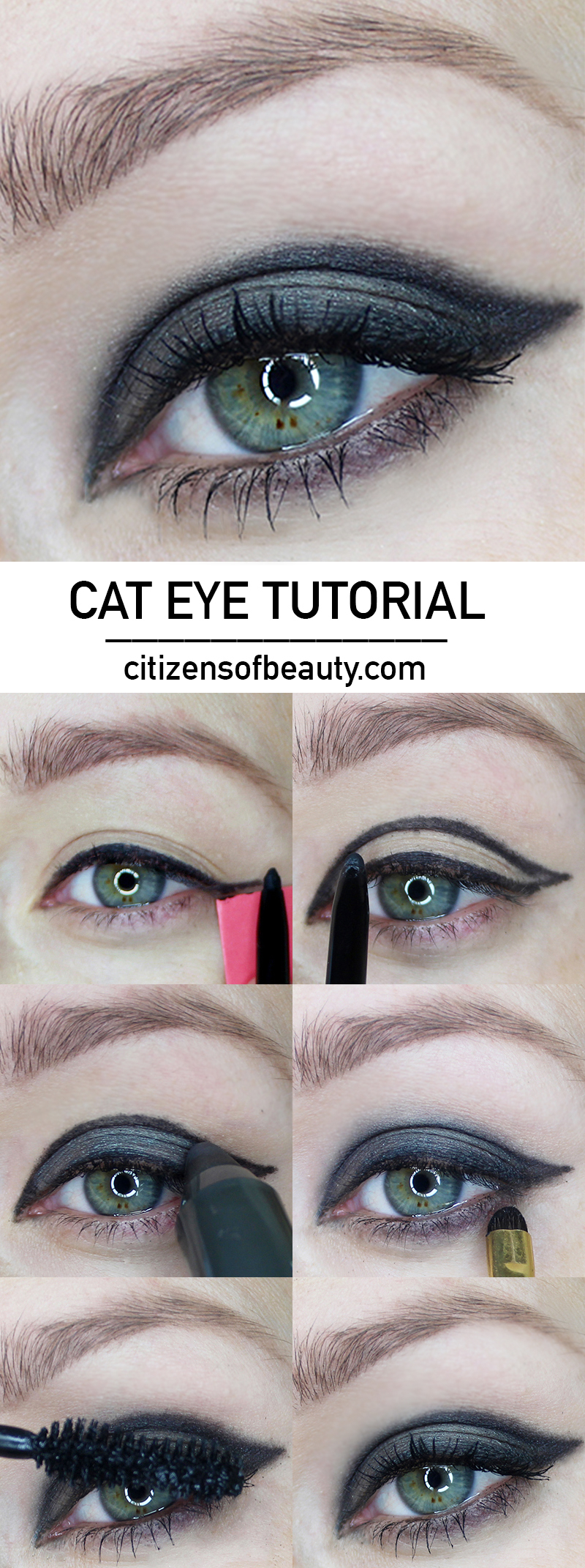 Black Cat Eye Makeup Get Catty With Me Black And Grey Cat Eye Tutorial Citizens Of Beauty