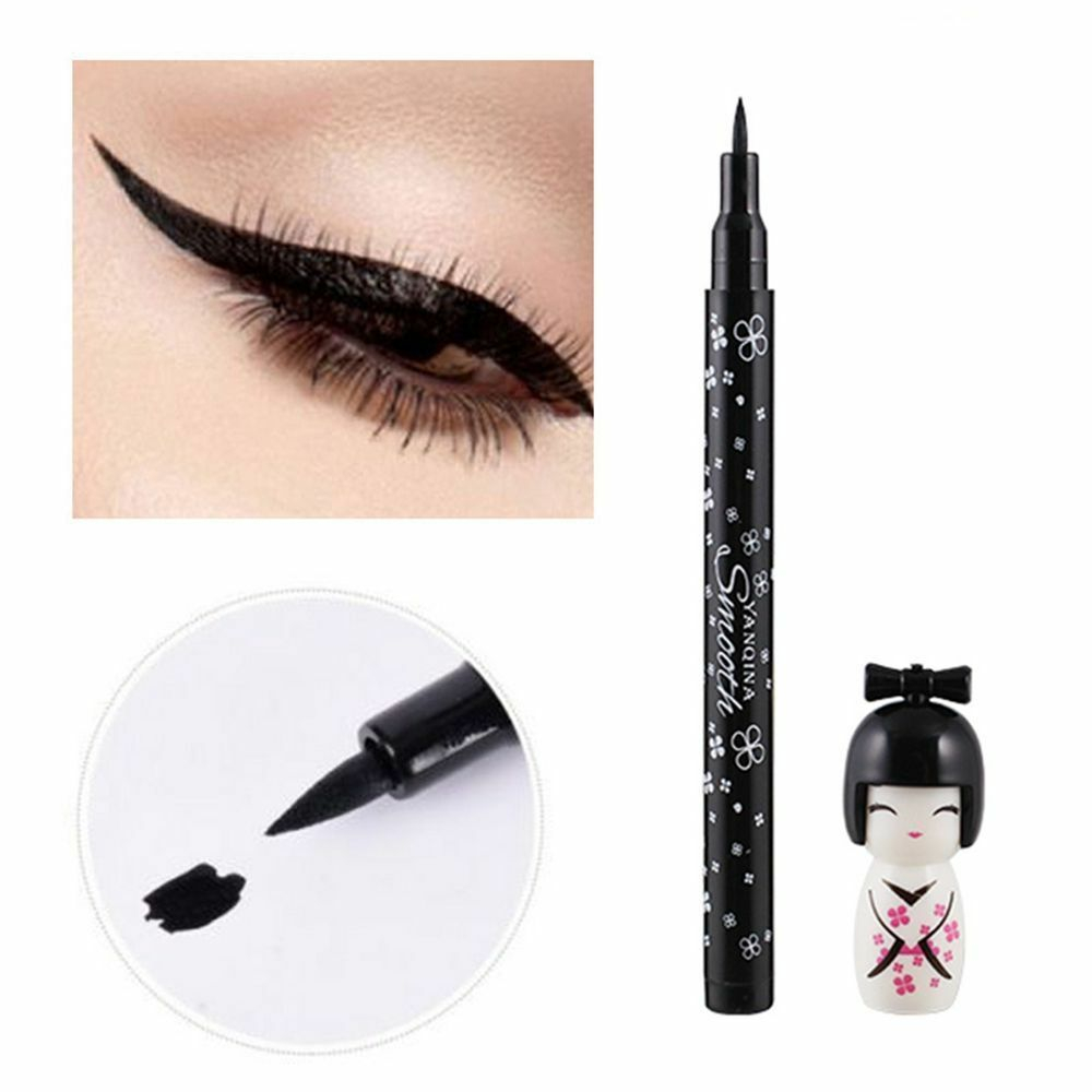 Black Cat Eye Makeup Waterproof Black Liquid Eyeliner Pen Longlasting Quick Drying Cat