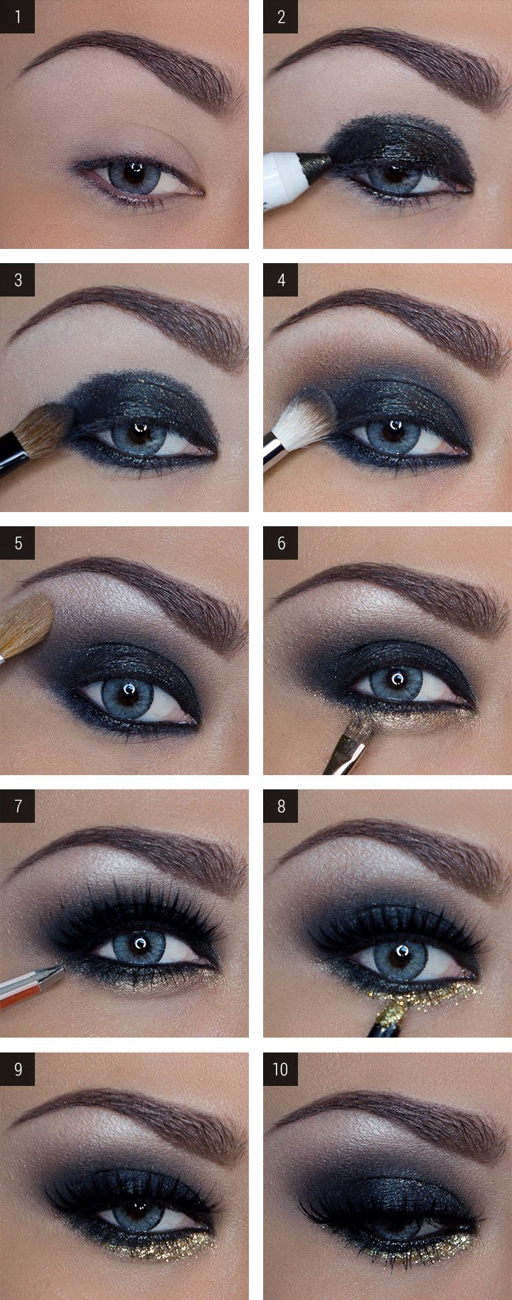 Black Smokey Eye Makeup 15 Smokey Eye Tutorials Step Step Guide To Perfect Hollywood Makeup