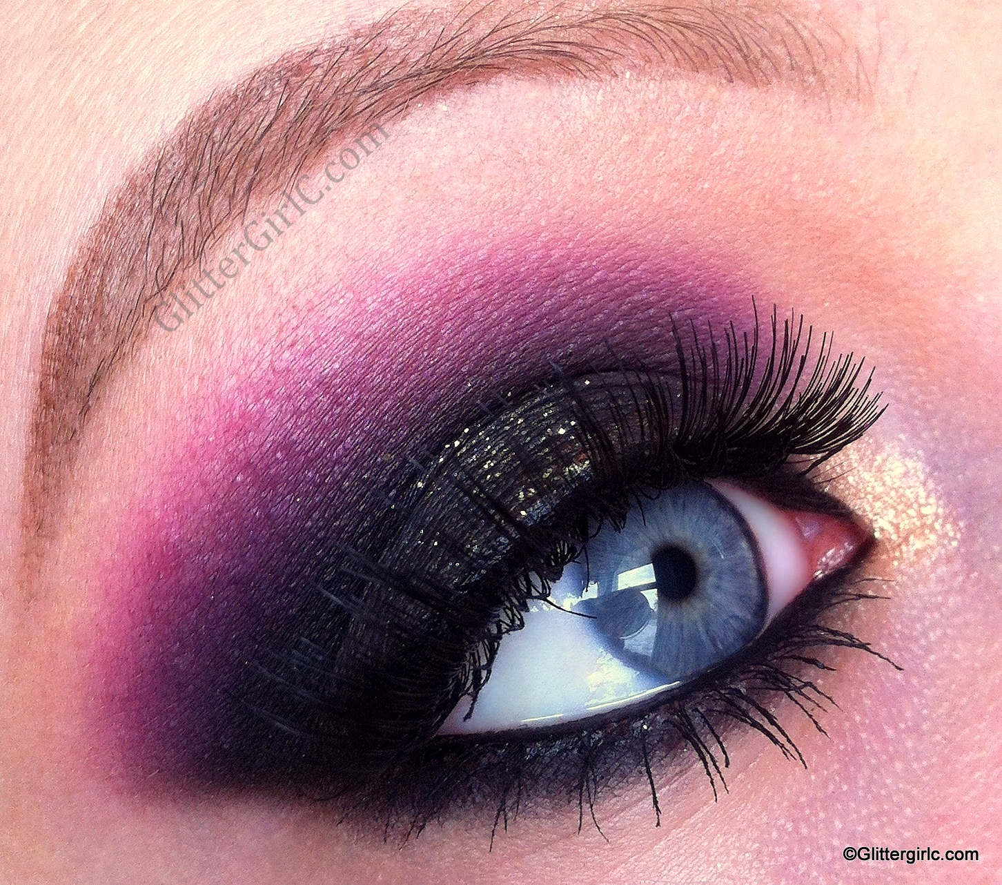 Black Smokey Eye Makeup Prom Makeup Sparkly Black Smokey Eye Glittergirlc