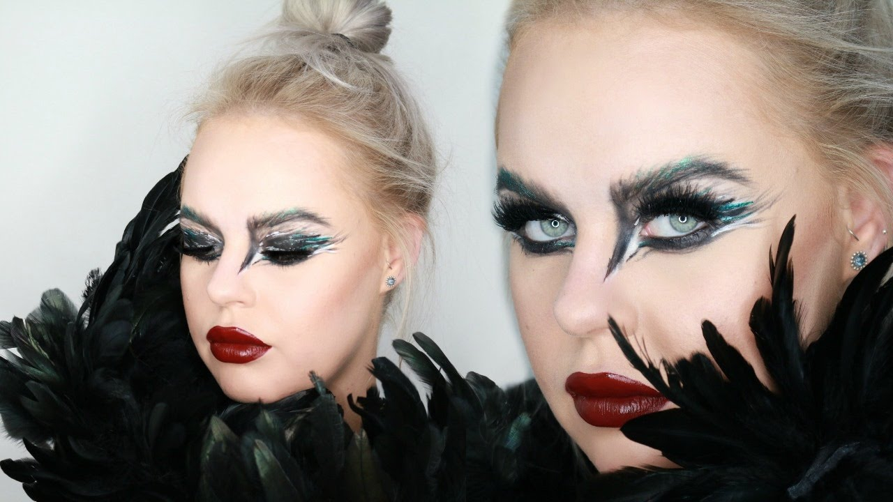Black Swan Eye Makeup Easy Late Halloween Makeup Tutorial Black Swan Nyx Youtube