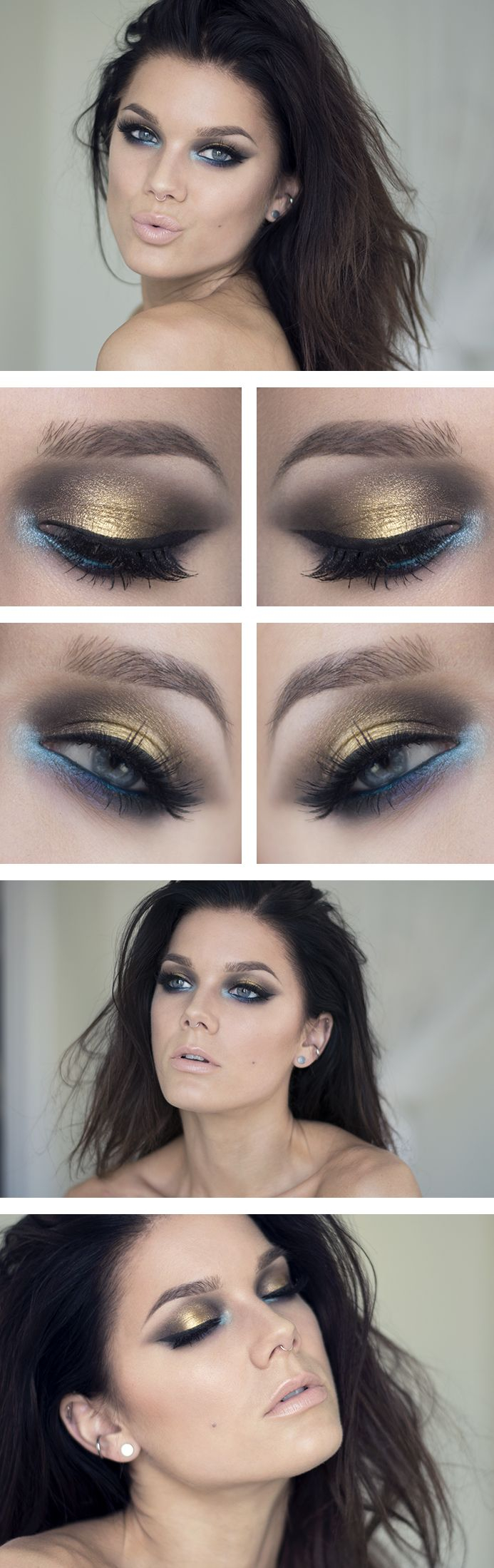 Blue And Gold Eye Makeup 12 Gorgeous Blue And Gold Eye Makeup Looks And Tutorials Pretty