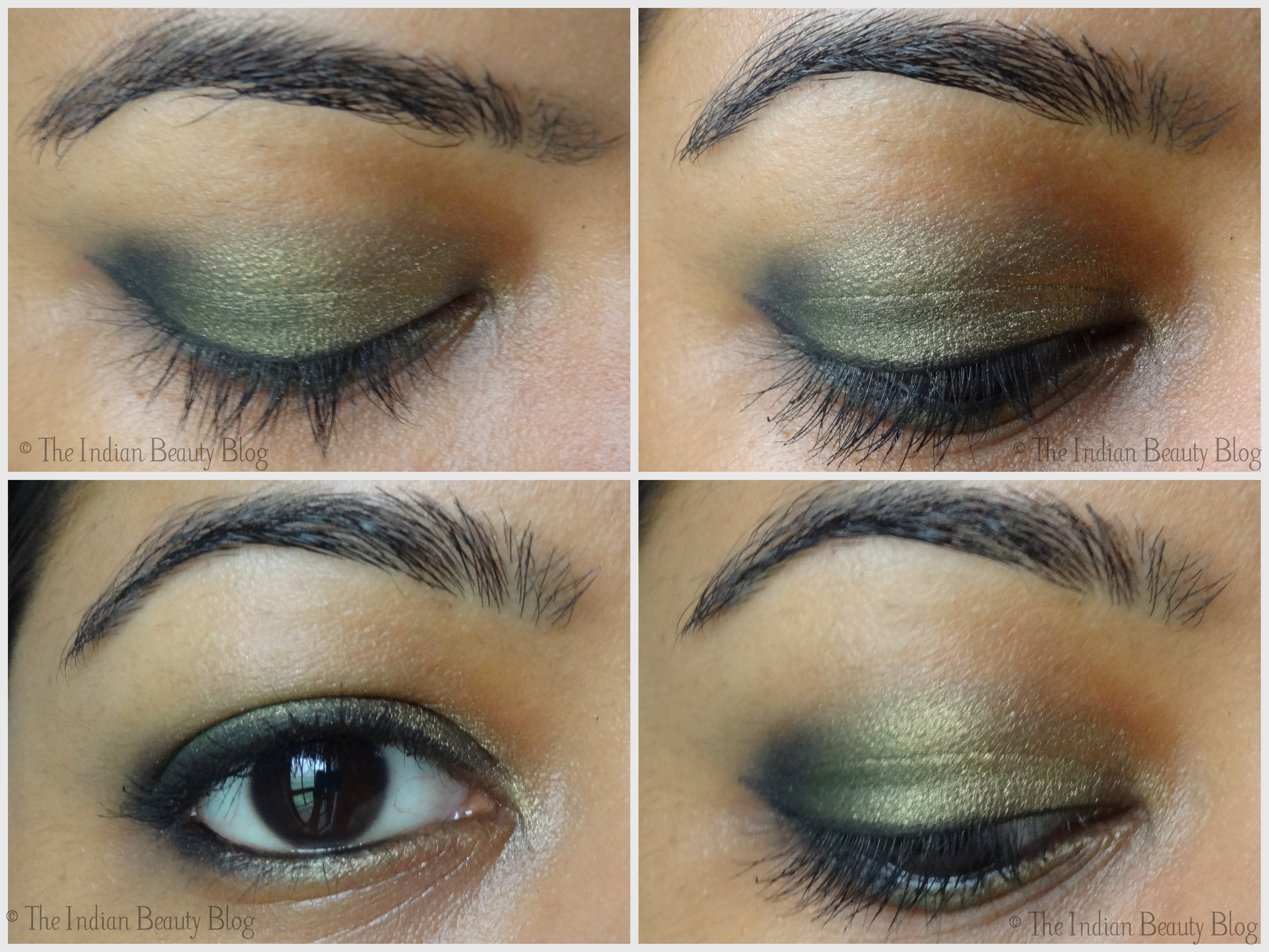 Blue And Gold Eye Makeup 30 Days Eye Makeup Challenge Look 6 The Indian Beauty Blog