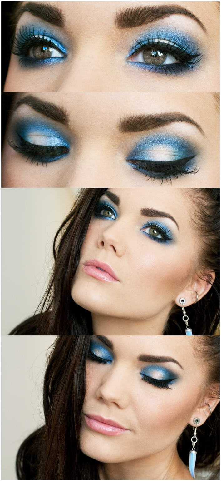 Blue And Gold Eye Makeup Alluring Blue And Gold Eye Makeup Ideas For You