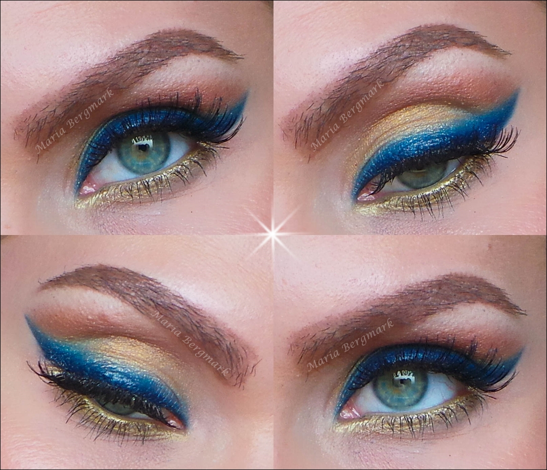 Blue And Gold Eye Makeup Too Faced Perfect Eyes Eyeliner Navy Maria Bergmark