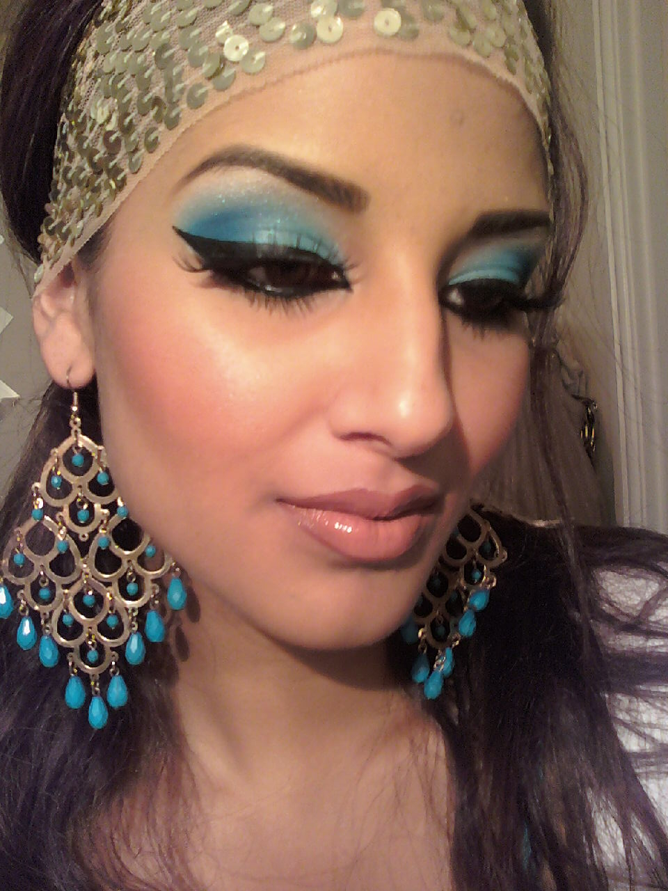 Blue Arabic Eye Makeup Beautiful Eyes Make Up Acme