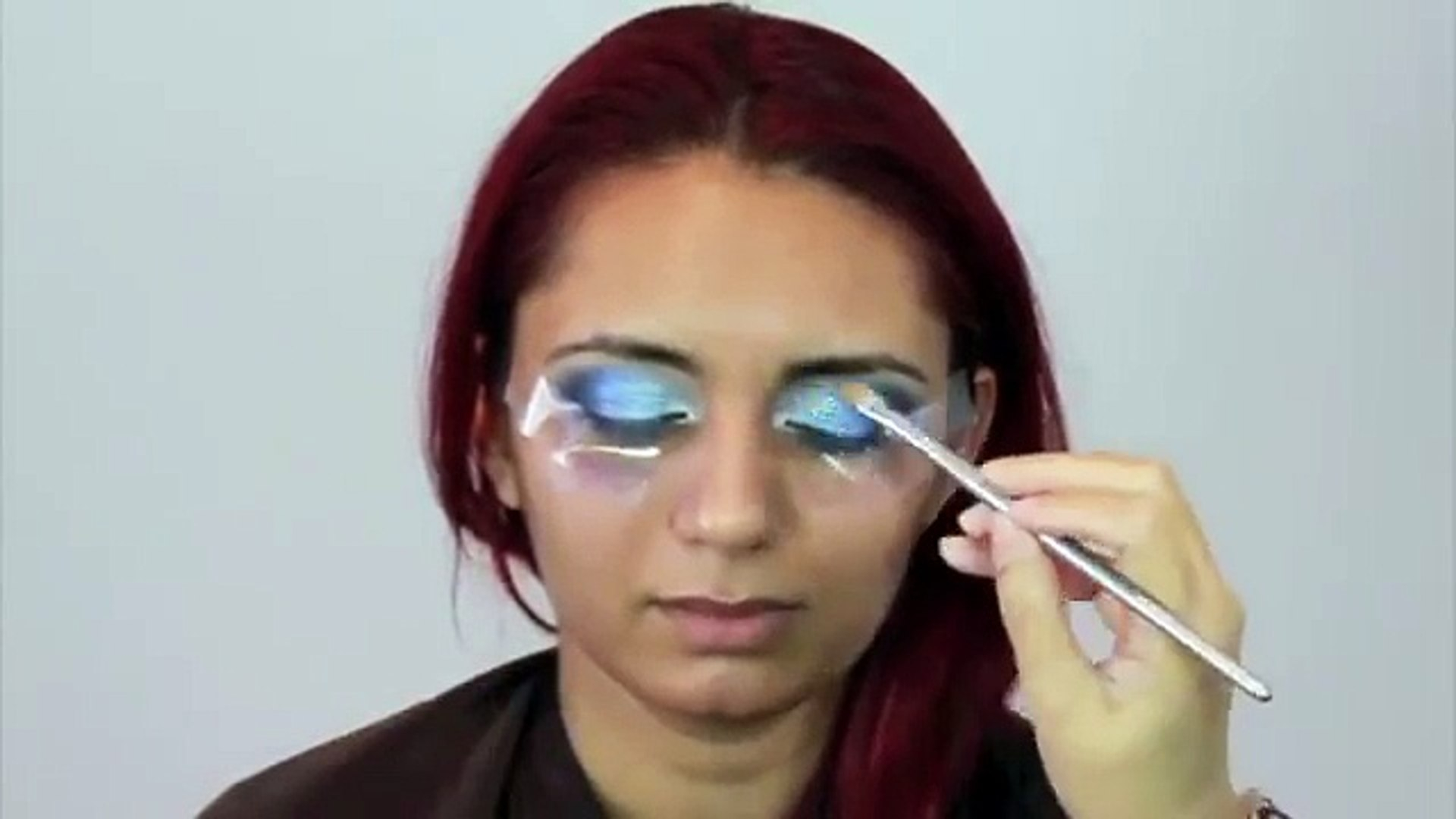 Blue Arabic Eye Makeup Blue Smokey Eye Makeup Tutorial Indian Bridal Asian Pakistani Arabic