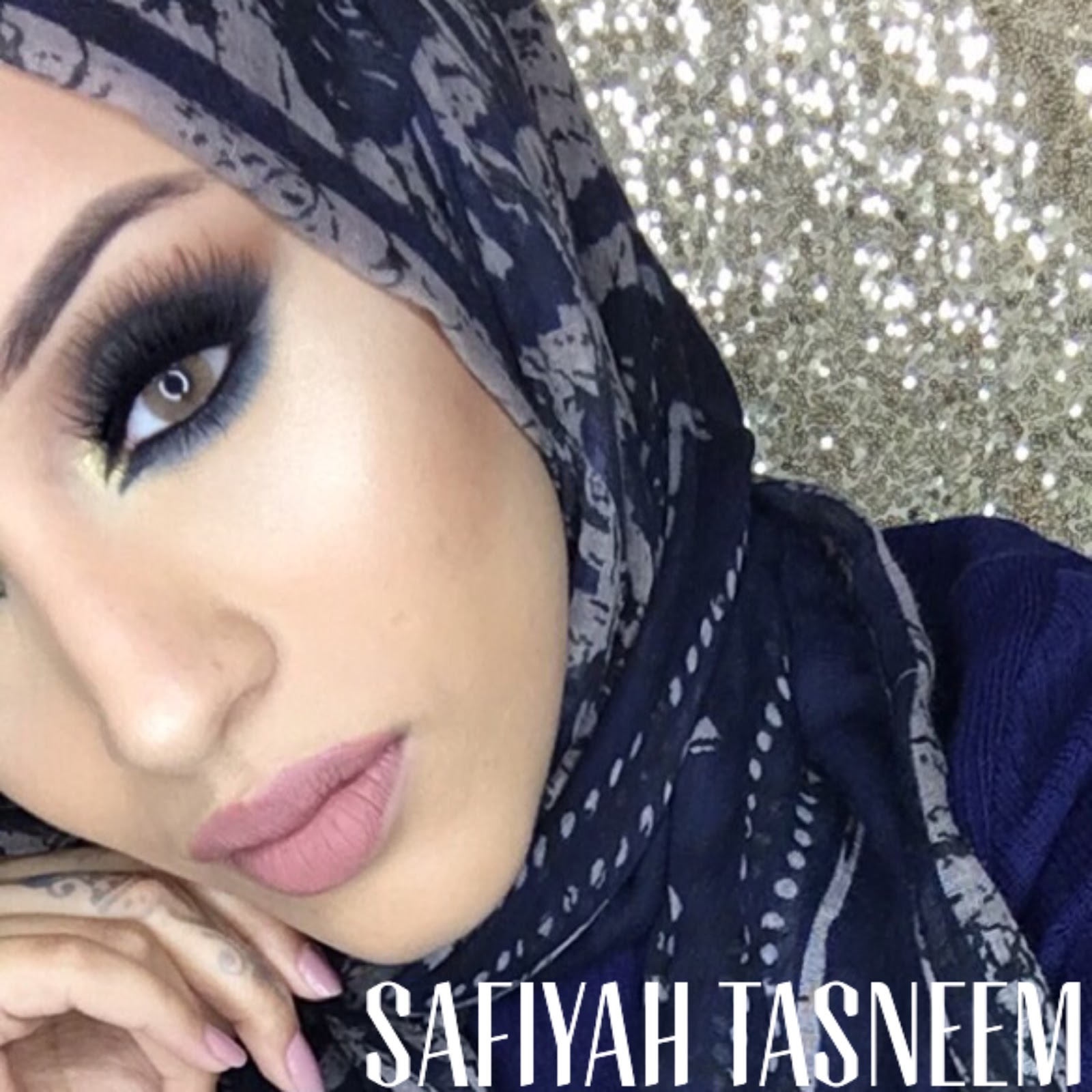 Blue Arabic Eye Makeup Safiyah Tasneem Ff Smokey Navy Arabic Make Up Look