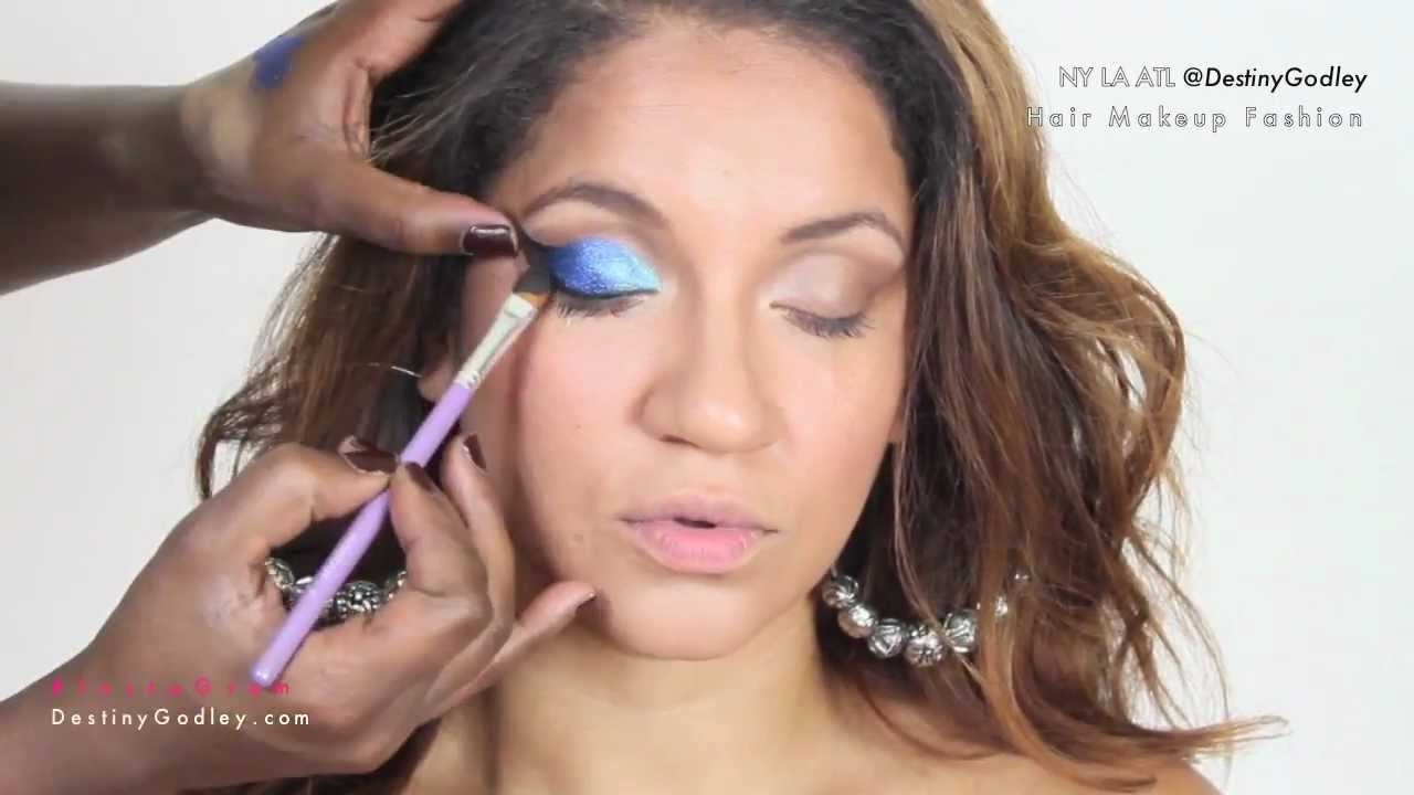 Blue Cat Eye Makeup Blue Cat Eye Makeup Havana Brown Youtube