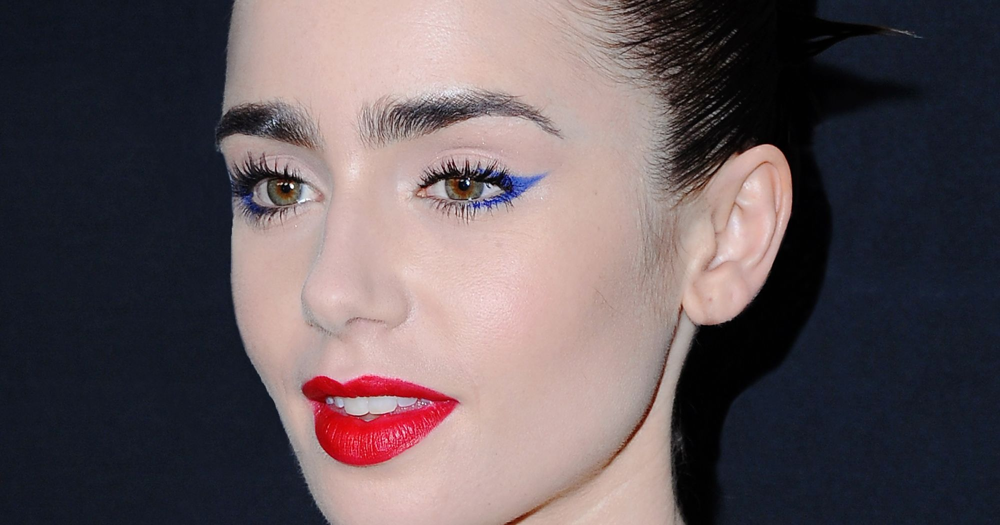 Blue Cat Eye Makeup Blue Eye Makeup Trend Kristen Stewart Olivia Munn