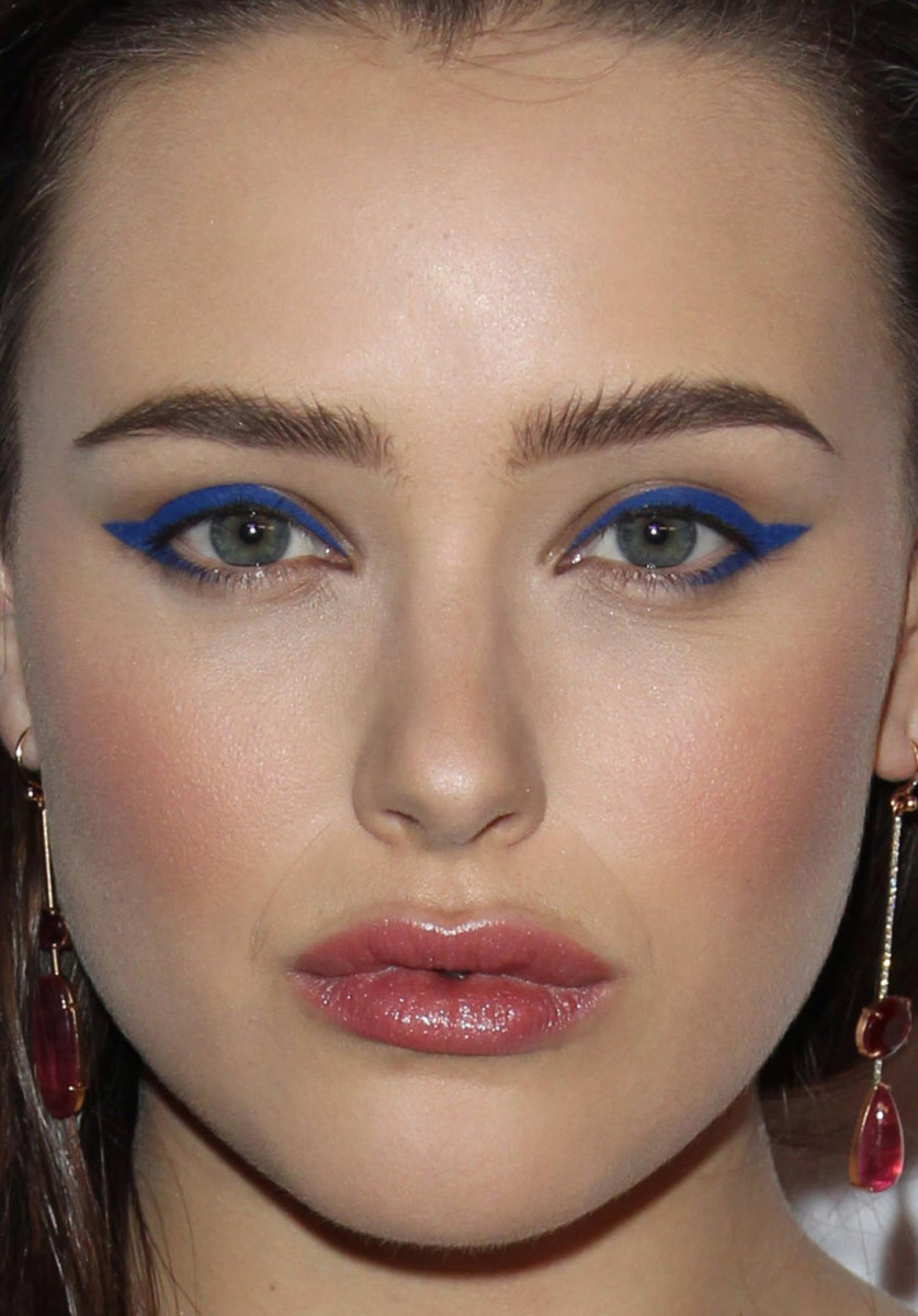 Blue Cat Eye Makeup Celebrity Makeup Looks Blue Cat Eyes Ombr Lips And More The