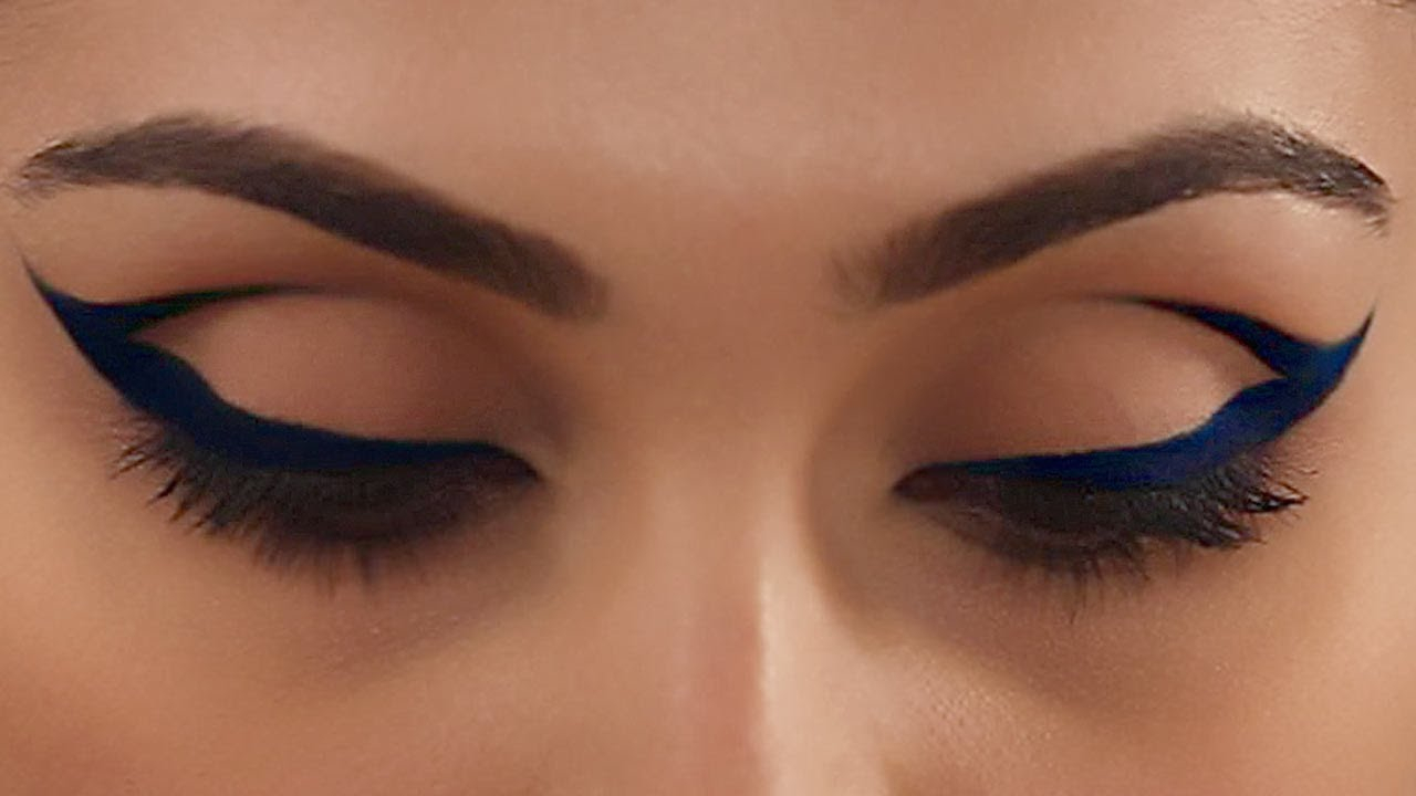 Blue Cat Eye Makeup Cobalt Blue Cat Eye Makeup Expert Makeup Tutorial Glamrs Youtube