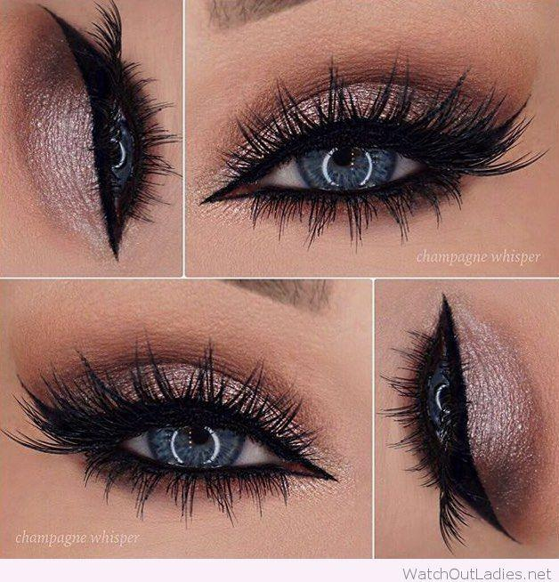 Blue Eyes Eye Makeup Rose Glitter Eye Makeup For Blue Eyes 2576394 Weddbook