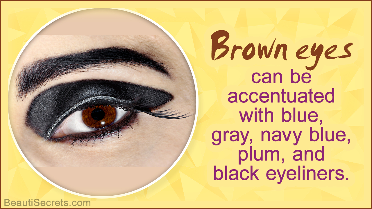 Blue Gray Eyes Makeup Eyeliner For Brown Eyes