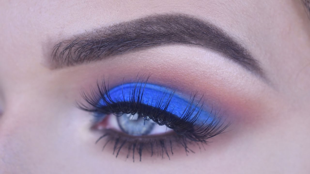 Blue Makeup For Brown Eyes Wearable Blue Smokey Eye Eye Makeup For Brown Eyes Youtube