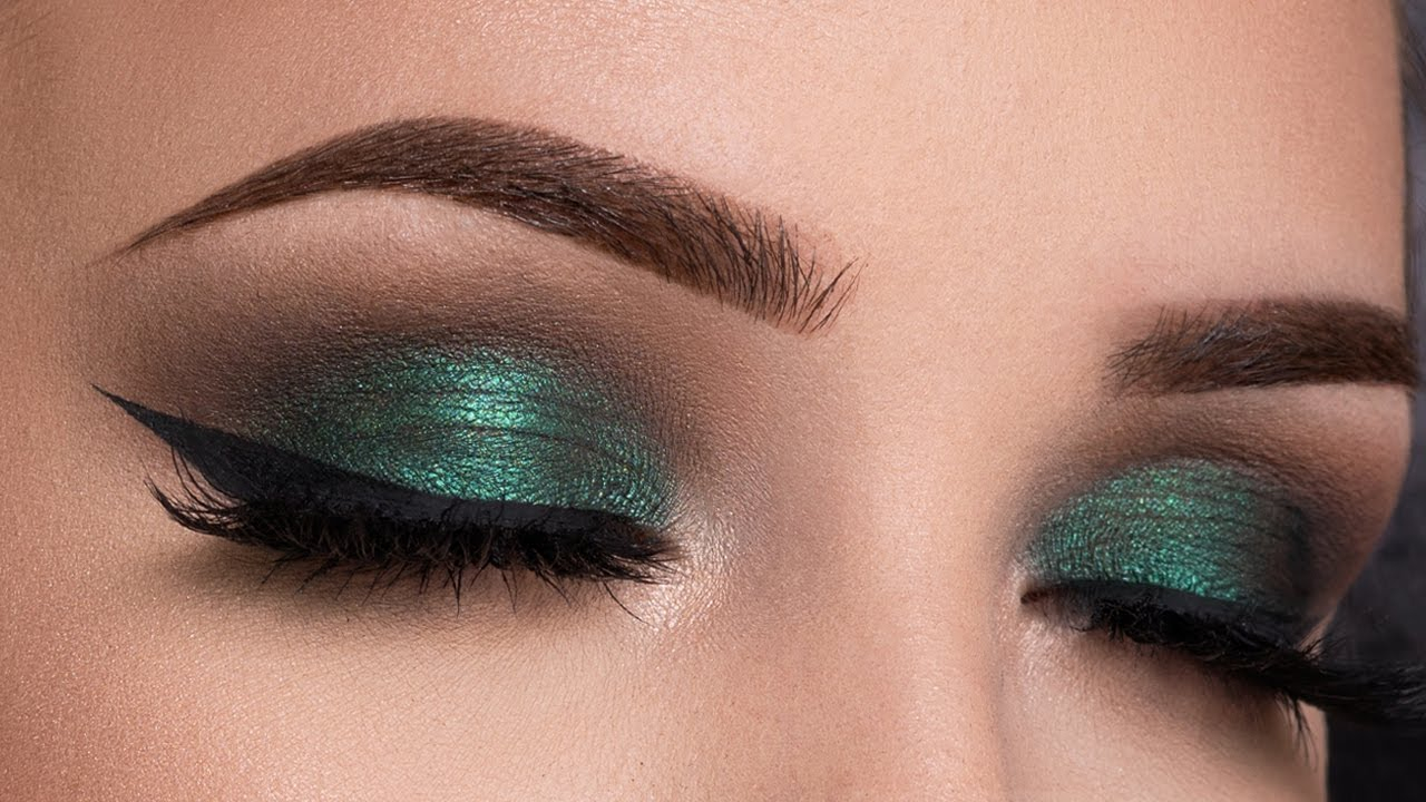 Bottle Green Eye Makeup Metallic Green Smokey Eyes Makeup Tutorial Youtube