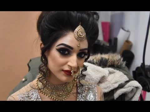 Bridal Red Eye Makeup Smokey Eye Pakistaniindian Bridal Makeup Tutorial 2018