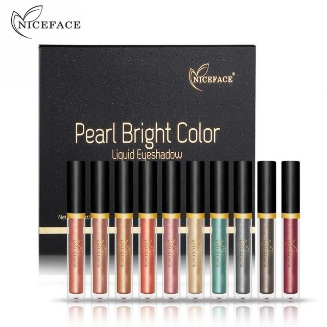 Bright Color Eye Makeup Niceface Eye Makeup Liquid Eyeliner Long Lasting Shiny Pear Bright