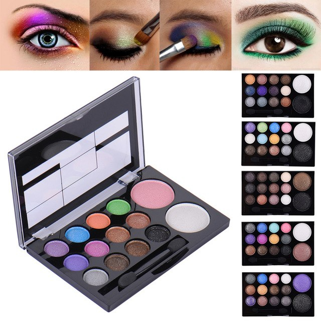 Bright Color Eye Makeup Pro Diamond Eye Shadow Smoky Eyeshadow 12 Colors Eye Shadow2 Colors