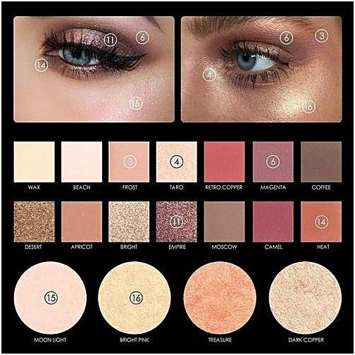 Bright Color Eye Makeup Qibest Bluerdream Focallure 18 Colors Pearlized Color Eyeshadow