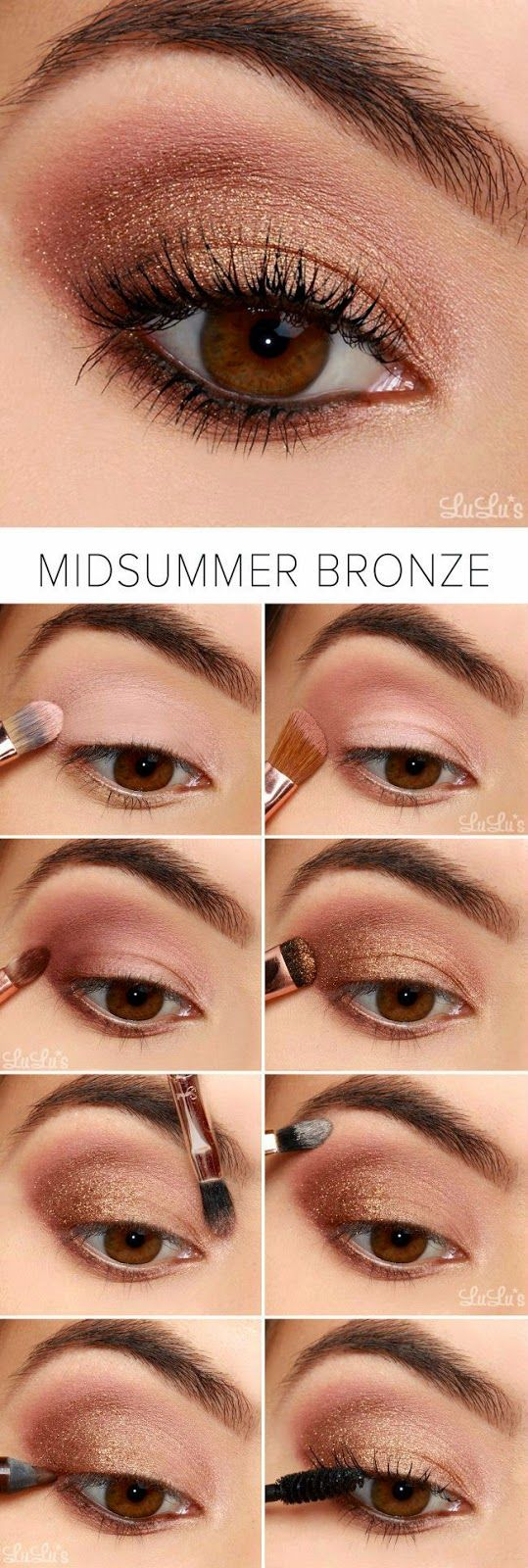 Brown Eye Makeup 10 Easy Step Step Makeup Tutorials For Brown Eyes