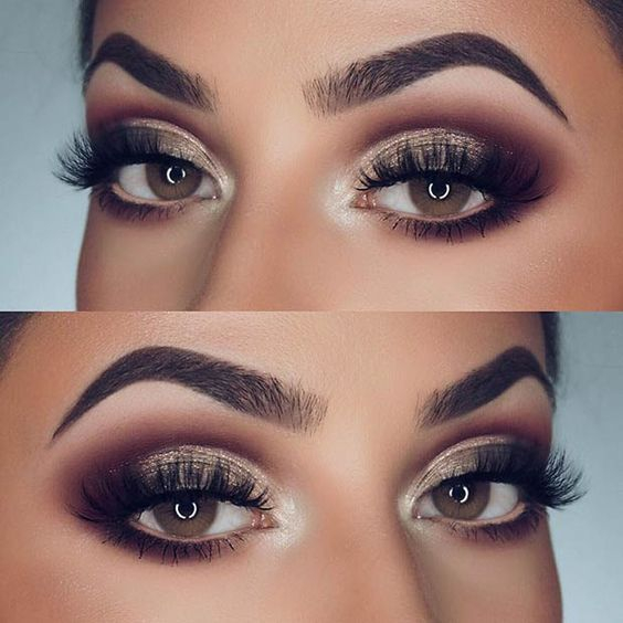 Brown Eye Makeup For Brown Eyes Eye Makeup Tutorials Glamorous Smokey Eye Makeup Idea For Brown