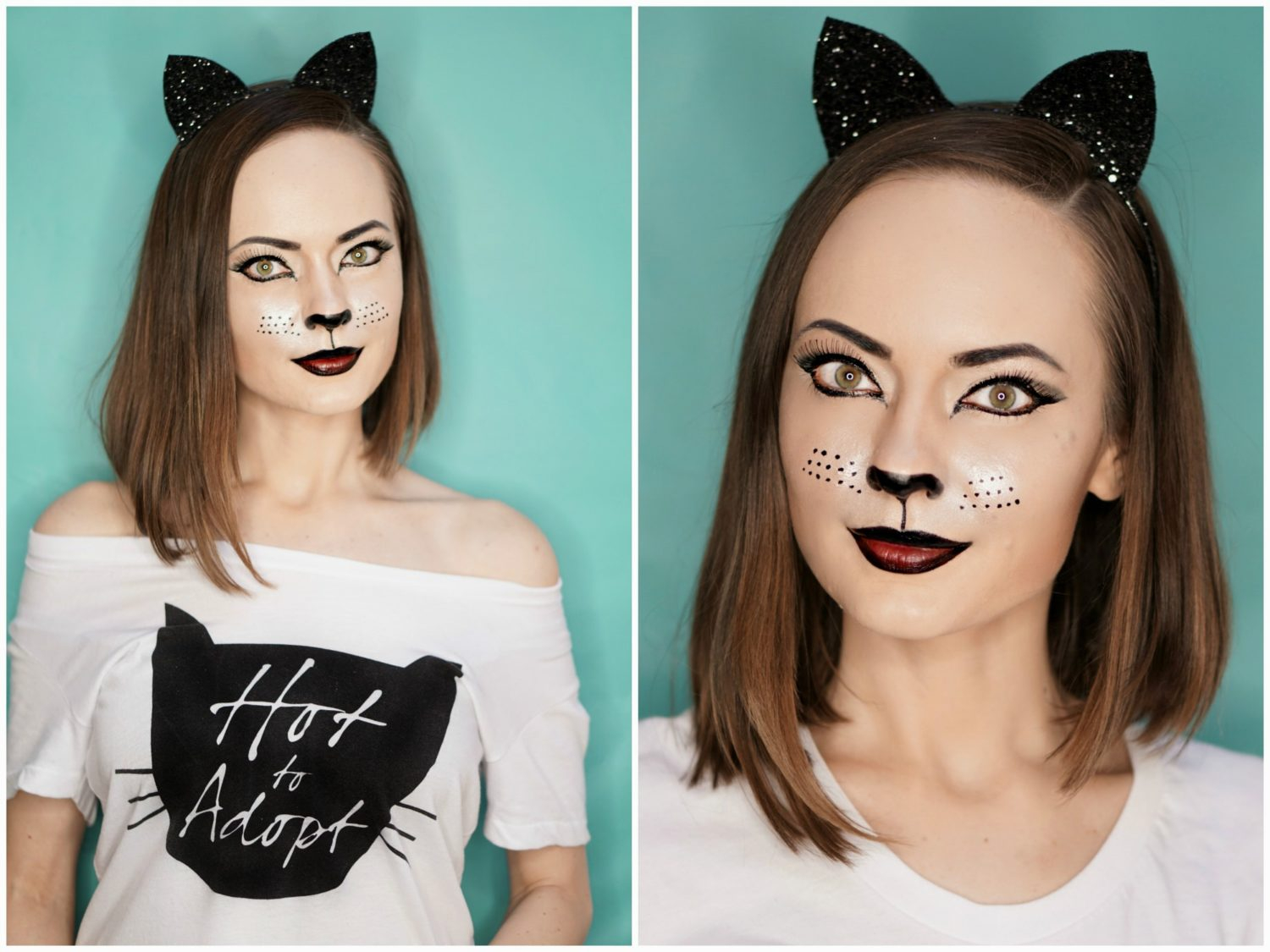 Cat Eye Makeup For Halloween Cat Makeup Easy To Repeat Halloween Makeup Tutorial