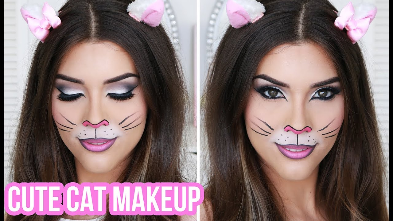 Cat Eye Makeup For Halloween Cute Sexy Cat Halloween Makeup Tutorial Quick Easy Halloween