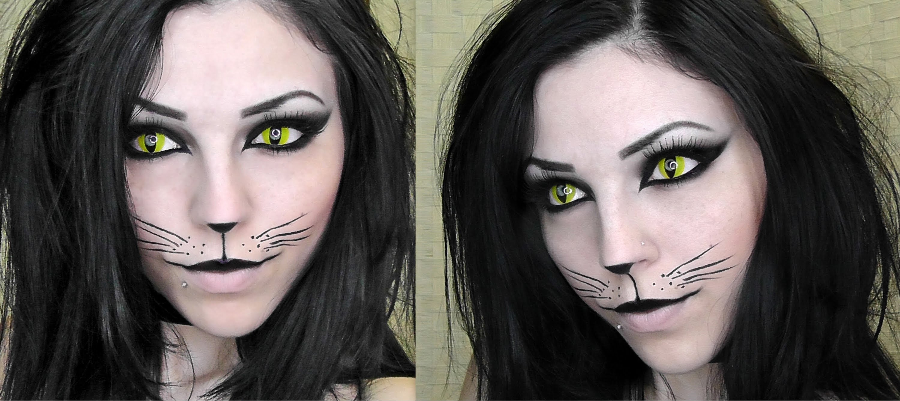 Cat Eye Makeup For Halloween Halloween Makeup Black Cat Halloween Makeup Tutorial Cat