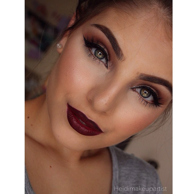 Cat Eye Prom Makeup Bold Makeup Red Lips And Cat Eyes Fashionsy