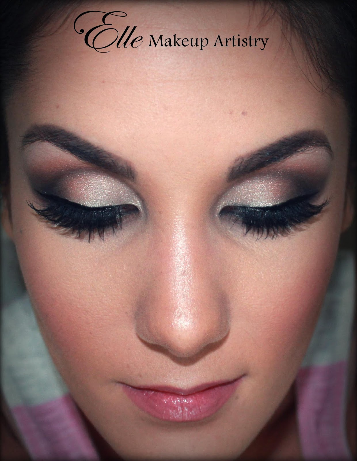 Cat Eye Wedding Makeup Elle Makeup Artist Smokey Eyes Airbrushed Face Special Occasion