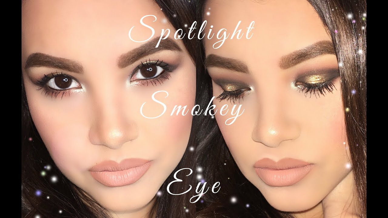 Charcoal Eye Makeup Charcoal Gold Spotlight Smokey Eye Makeup Tutorial Youtube