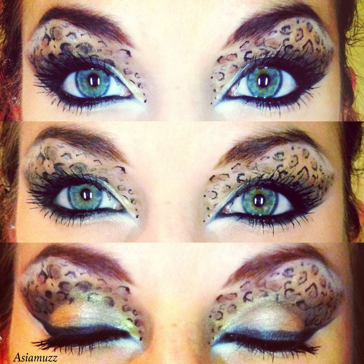 Cheetah Eye Makeup Cheetah Eyes Easy To Switch To Dalmatian Eyes Too Halloween