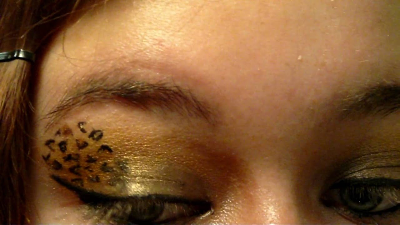 Cheetah Eye Makeup Cheetah Inspired Eye Makeup Youtube