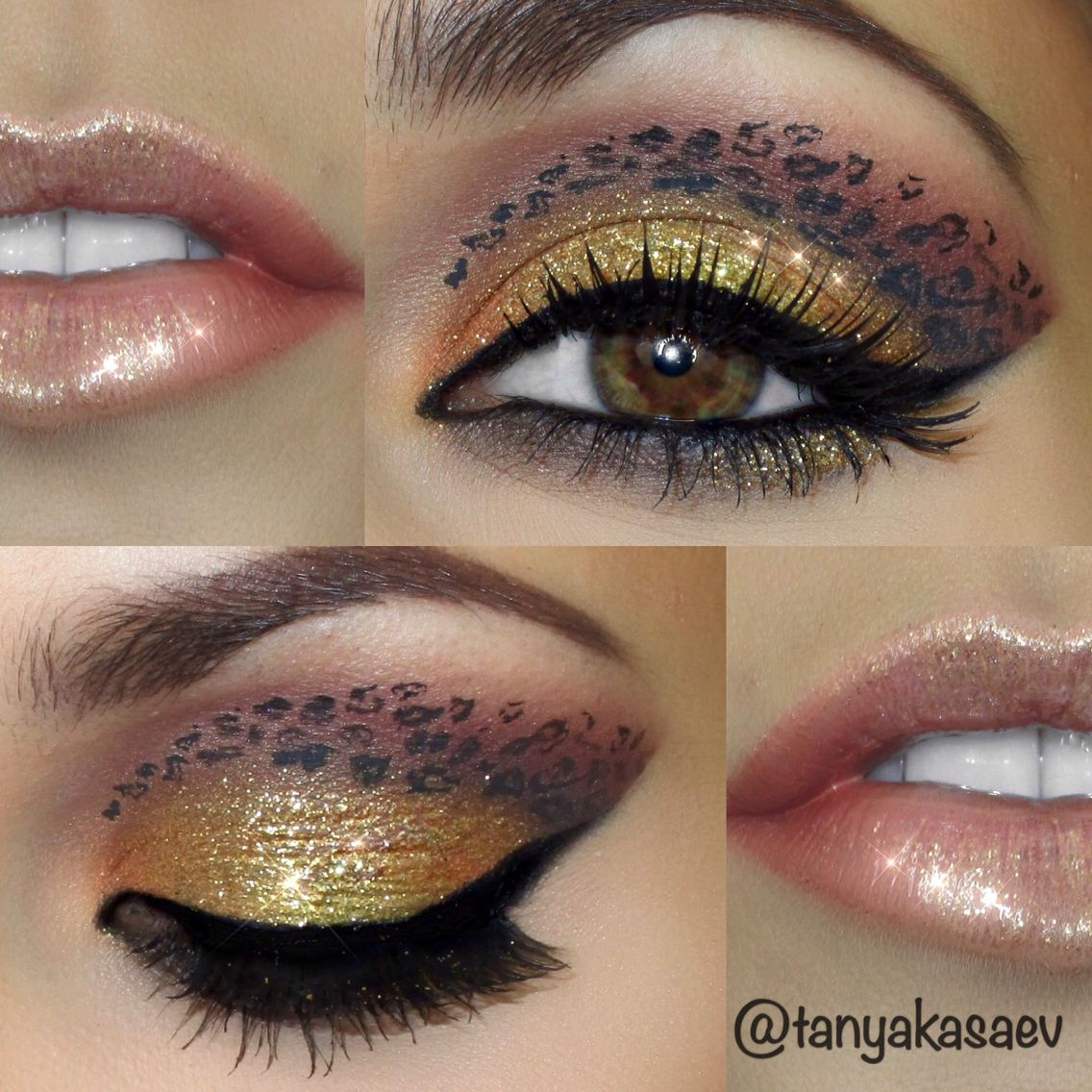 Cheetah Eye Makeup Cheetah Print Eye Art Makeup Look Fun Gorgeous Glitter Stunning