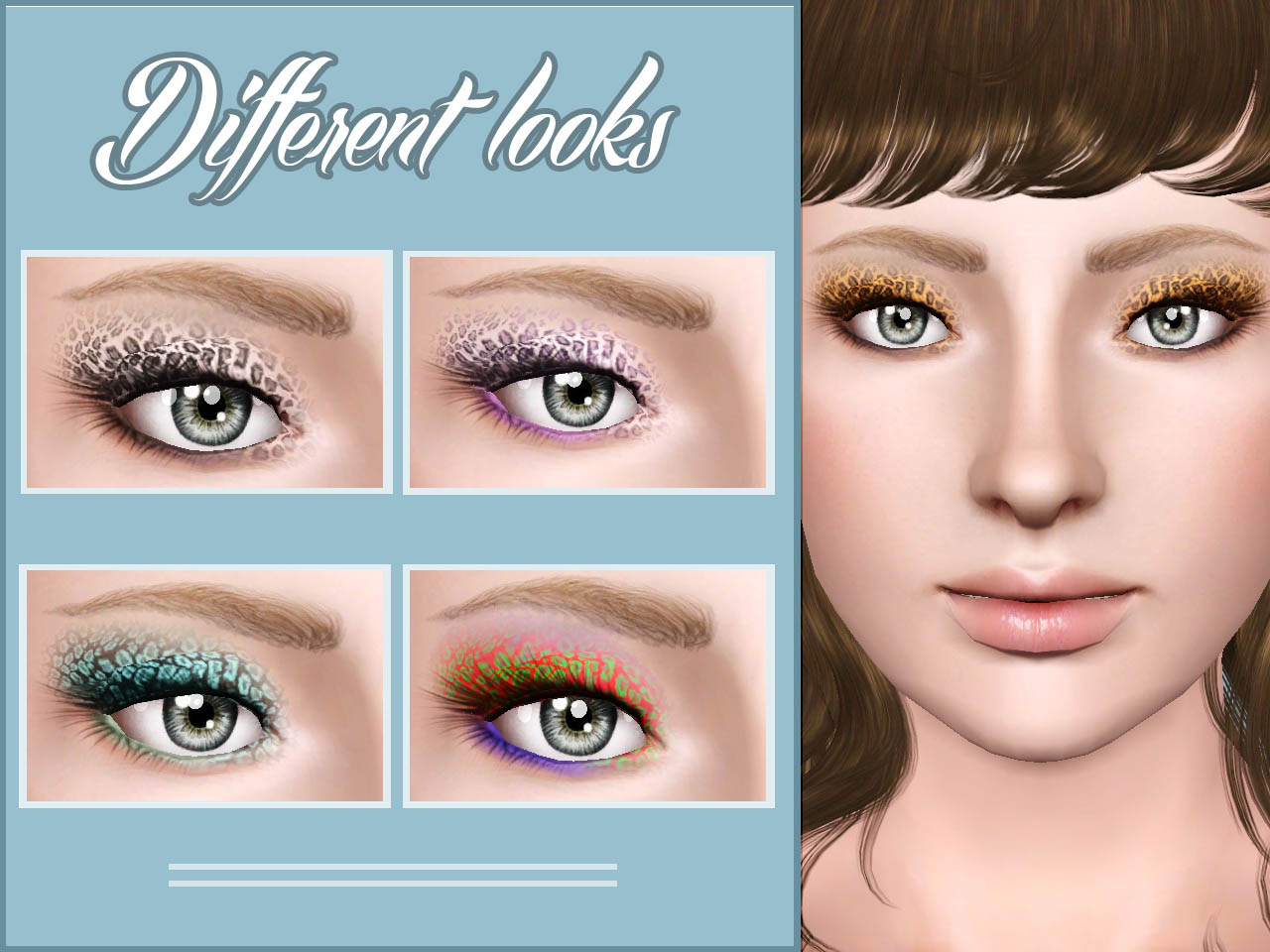 Cheetah Eye Makeup Mod The Sims Fantastic Ba Cheetah Eyeshadow Yaa